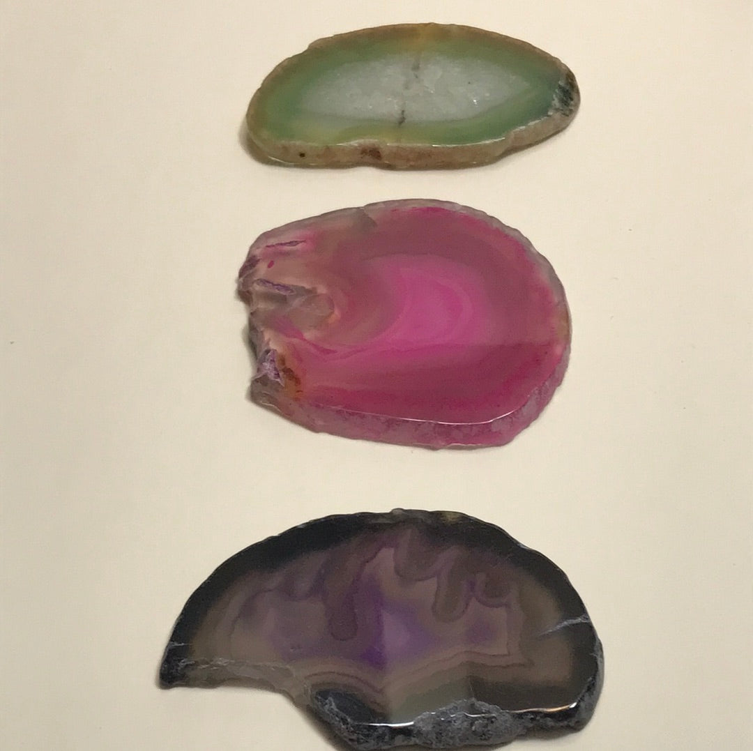 Bag of 3 Assorted Crystal Slices