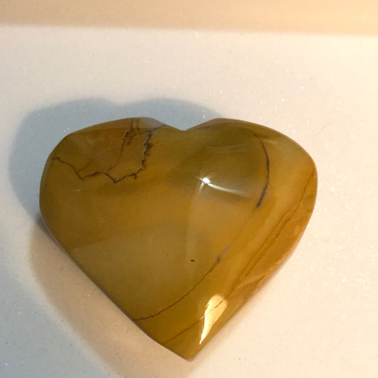 Yellow Jasper Heart