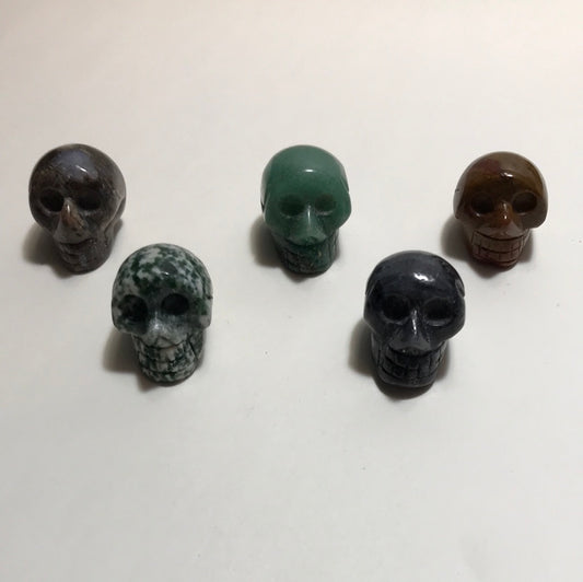 Bag of 5 Assorted Mini Skulls