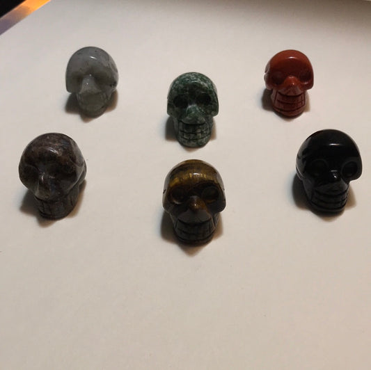 Bag of 6 Assorted Mini Skulls