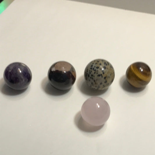 Bag of 5 Assorted Mini Spheres
